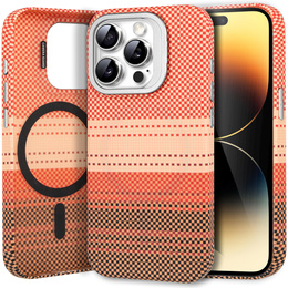 Puzdro pre iPhone 14 Pro, Frame Kickstand, pre MagSafe, Sunset Orange