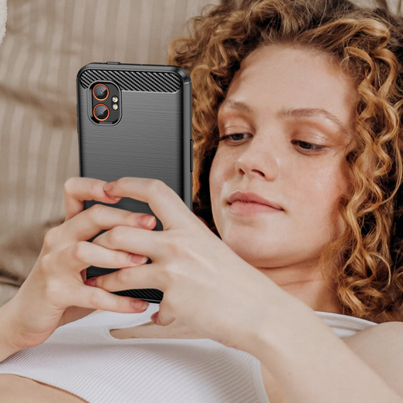 Obal na mobil pre Samsung Galaxy Xcover 7 Pro, Carbon, čierne