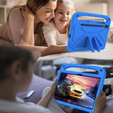 Detské puzdro pre Samsung Galaxy Tab S10 Lite / S10 FE / S9 FE, s rukoväťou, modré