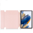 Puzdro s klávesnicou pre Samsung Galaxy Tab A9+, Rotary 360° Leather, ružové rose gold