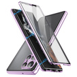 Puzdro pre Samsung Galaxy S24 Ultra, Magnetic Dual Glass, fialové