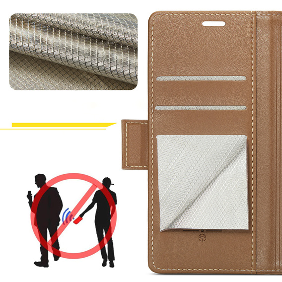 CASEME Litchi Wallet flipové puzdro pre Samsung Galaxy Z Fold7 5G