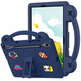 Detské puzdro pre Samsung Galaxy Tab S10 Lite / S10 FE / S9 FE, Cute Patterns, so stojanom, tmavomodrá