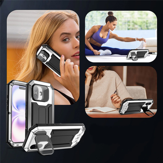 Puzdro R-JUST s ochranným sklom a stojanom pre iPhone 17