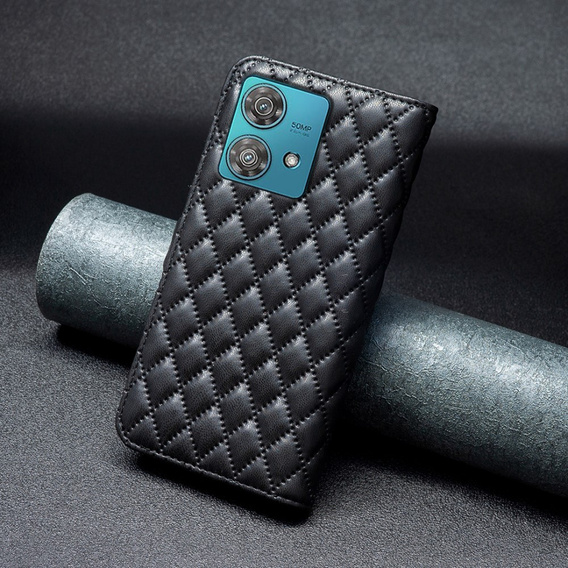 Klapkové puzdro pre Motorola Edge 40 Neo, Wallet, BINFEN COLOR, čierne