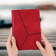 Puzdro pre Samsung Galaxy Tab S10 Lite / S10 FE / S9 FE / S9, Classic, s priestorom pre stylus, červené