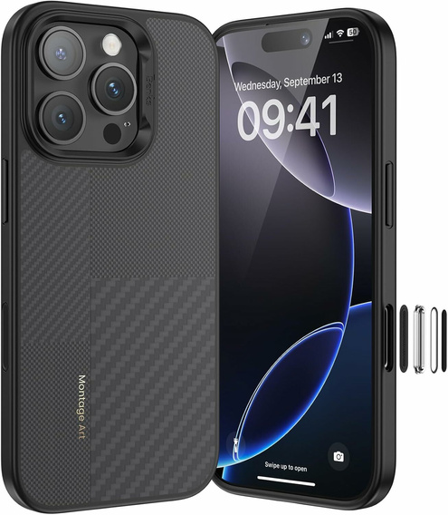 Puzdro Benks Montage Magnetic Armor Pro Kevlar (600D/1500D) pre iPhone 16 Pro