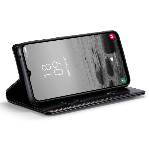 CASEME flipové puzdro pre Samsung Galaxy A34 5G, Waxy Textured, čierne