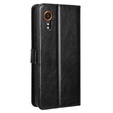 Klapkové puzdro pre Samsung Galaxy Xcover 7, Crazy Horse Wallet, čierne