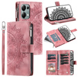 Klapkové puzdro pre Xiaomi Redmi Note 13 Pro 4G / Xiaomi Redmi Note 14S / Xiaomi Poco M6 Pro 4G, Mandala, ružové rose gold