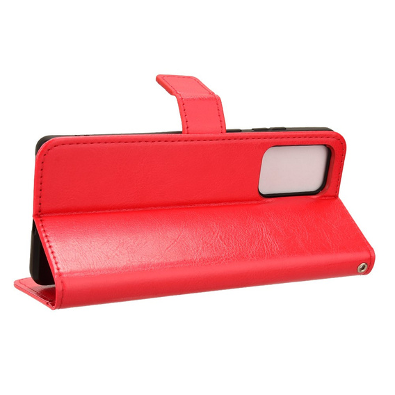 Klapkové puzdro pre Motorola Moto G85, Crazy Horse Wallet, červené