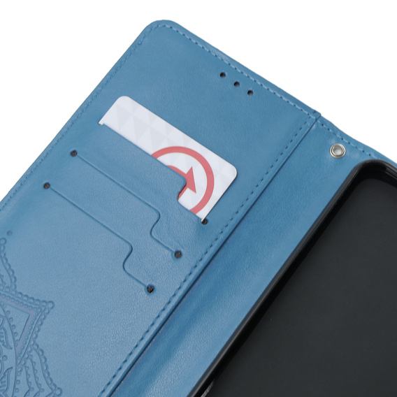 Klapkové puzdro pre Oppo A58 4G, Mandala, modré