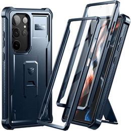 Obrnené puzdro pre Samsung Galaxy S23 Ultra, Dexnor Full Body (Two Frames), tmavomodré