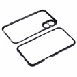 Puzdro pre iPhone 16, Magnetic Dual Glass, čierne