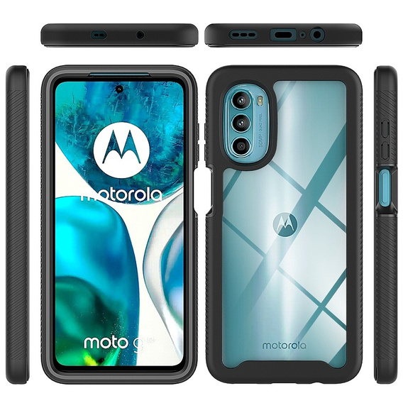 Puzdro pre Motorola Moto G52 4G / G82 5G, Shockproof, s fóliou, čierne