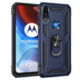 Pancierované obal na mobil pre Motorola Moto E7 Power / E7i Power, Nox Case Ring, tmavomodré