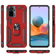 Pancierované obal na mobil pre Xiaomi Redmi Note 10 / 10S, Nox Case Ring, červené
