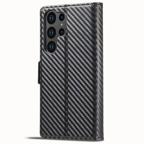 Flipové puzdro pre Samsung Galaxy S25 Ultra, Carbon LC.IMEEKE, čierne