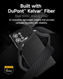 Puzdro pre Samsung Galaxy S24 Ultra, ERBORD Full Kevlar, pre MagSafe, čierne