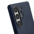Puzdro MELKCO pre Samsung Galaxy S25 Ultra, kožené, tmavomodré