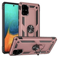 Pancierované obal na mobil pre Samsung Galaxy A51, Nox Case Ring, ružové rose gold