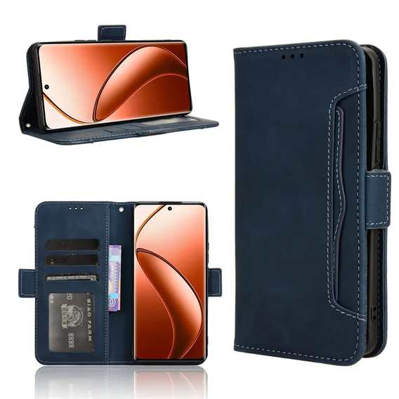 Klapkové puzdro pre Motorola Edge 50 Pro, Card Slot, tmavomodré