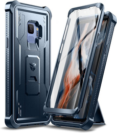 Obrnené puzdro pre Samsung Galaxy S9, Dexnor Full Body, modré