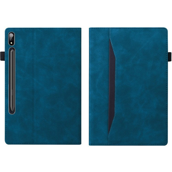 Puzdro pre Lenovo Tab P12 Pro 12.6, Classic, s priestorom pre stylus, modré