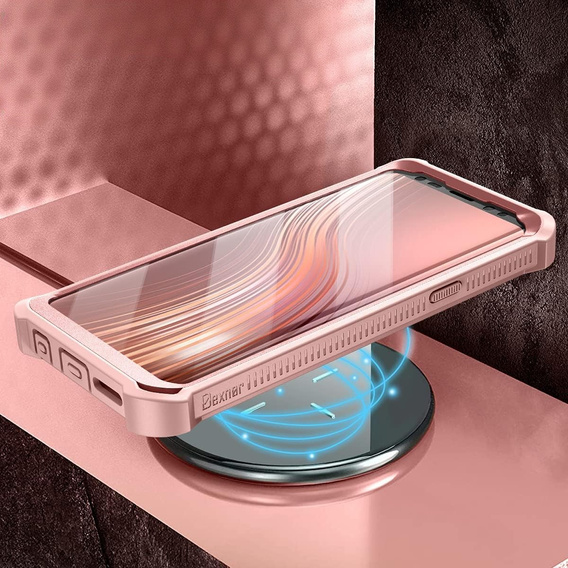 Obrnené puzdro pre Samsung Galaxy S9, Dexnor Full Body, ružové
