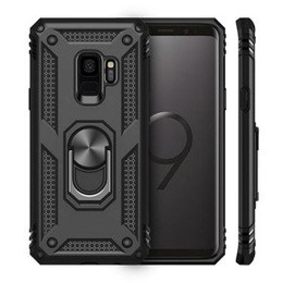 Pancierované obal na mobil pre Samsung Galaxy S9, Nox Case Ring, čierne