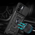 Obal na mobil pre Xiaomi Redmi A1 4G / A2 4G, CamShield Slide, čierne