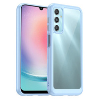 Obal na mobil pre Samsung Galaxy A25 5G, Fusion Hybrid, transparentné / modré + 9H sklo