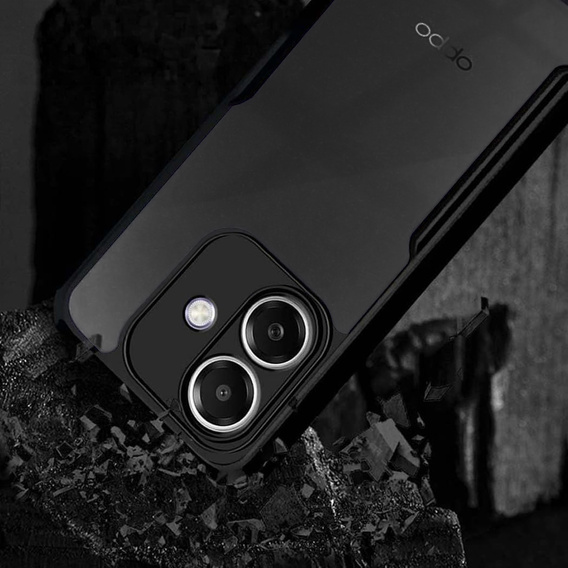Obal na mobil pre Oppo A40 / Oppo A40m, AntiDrop Hybrid, čierne