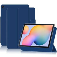 Puzdro pre Samsung Galaxy Tab S6 Lite Tri-fold, Magnetic smartcase, tmavomodré