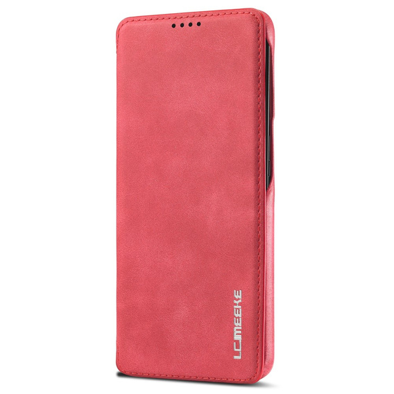 Klapkové puzdro pre Samsung Galaxy S22+ Plus 5G, LC.IMEEKE, červené