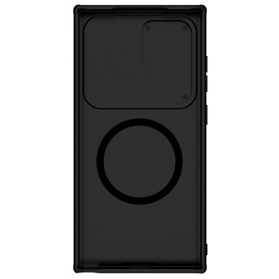 Puzdro NILLKIN pre Samsung Galaxy S24 Ultra, silikónové puzdro CamShield pre MagSafe, čierne