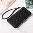 Puzdro s chlopňou pre Honor 400 Pro 5G, Crossbody Leather Wallet, čierne