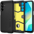 Puzdro Spigen pre Samsung Galaxy A36 5G, Tough Armor Mag MagSafe, čierne + tvrdené sklo 9H
