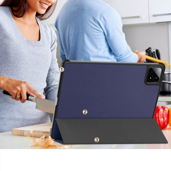 Puzdro pre Xiaomi Pad 7 / 7 Pro, Smartcase, tmavomodré