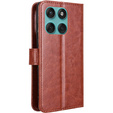 Klapkové puzdro pre Motorola Edge 60 / 60 Fusion, Crazy Horse Wallet, hnedé