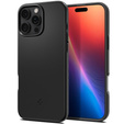 Puzdro Spigen pre iPhone 16 Pro Max, Thin Fit Mag, čierne + tvrdené sklo 9H