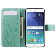 Klapkové puzdro pre Samsung Galaxy J5 2016, Butterfly, zelený