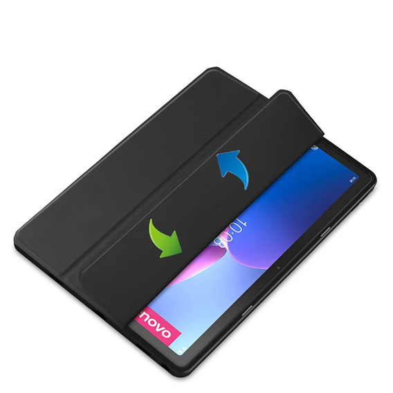 Puzdro pre Lenovo Tab M10 Plus 10.6 Gen 3 TB-125F TB-128F, Smartcase Hybrid, so slotom na stylus, čierne