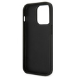 Karl Lagerfeld Obal na mobil pre iPhone 14 Pro Max, Saffiano Choupette Head Patch, strieborné