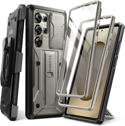 Odolné puzdro pre Samsung Galaxy S25 Ultra – Tongate MECH Series Clip, čierne