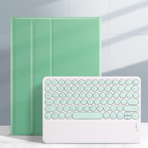 Puzdro + klávesnica iPad Pro 11 2021 / 2018, iPad Air 10.9 4 2020 / 5 2022, Pen Slot, zelený