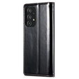 CASEME flipové puzdro pre Samsung Galaxy A52/A52s, Waxy Textured, čierne