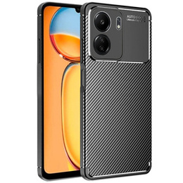 Obal na mobil pre Xiaomi Redmi 13C / Poco C65, Carbon Gel, čierne