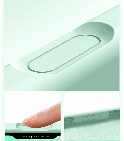 Silikónové puzdro pre iPhone 17 Pro, pre MagSafe, proti nárazom, zelené