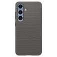 Puzdro Spigen pre Samsung Galaxy S25, Liquid Air, čierne + tvrdené sklo 9H